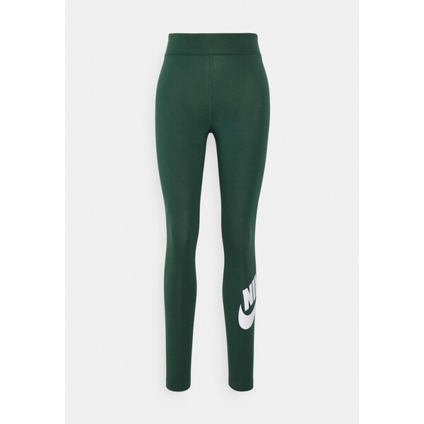 Nike Sportswear Legginsy pro green/white NI121A0F2-M11