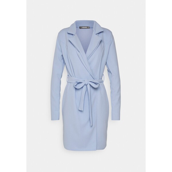 Missguided Tall BASIC BELTED BLAZER DRESS Sukienka z dżerseju slate blue MIG21C0HE-K11