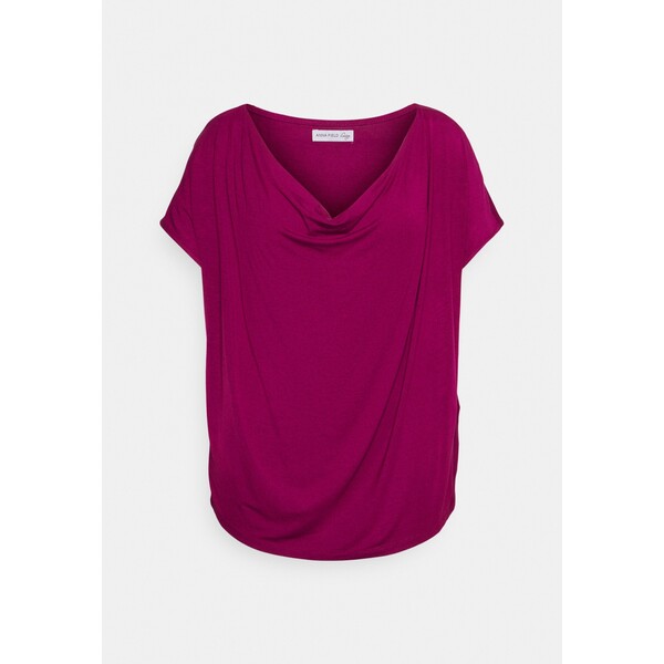 Anna Field Curvy T-shirt z nadrukiem purple AX821D037-I11