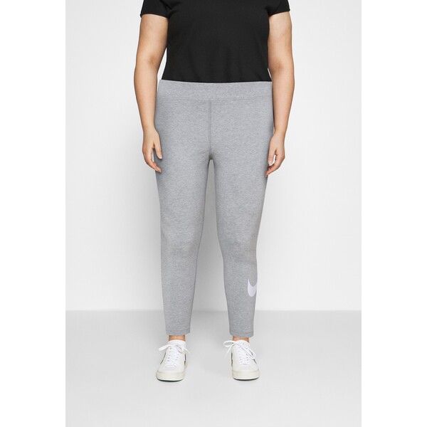 Nike Sportswear Legginsy grey heather/white NI121A0FJ-C11