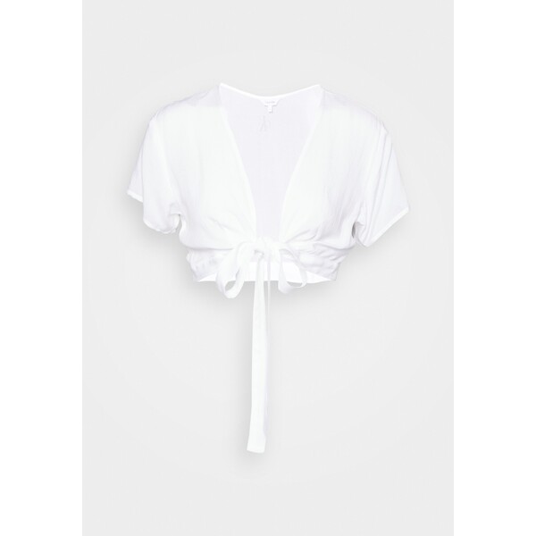 Calvin Klein Swimwear TIE TOP Koszulka do spania classic white C1781H01O-A11