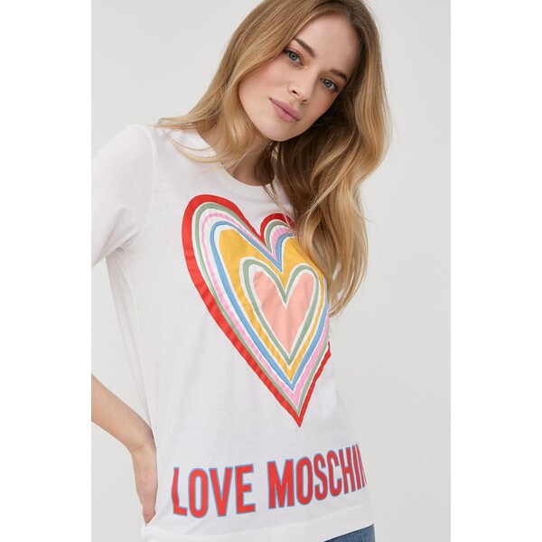 Love Moschino t-shirt bawełniany W.4.F15.3O.M.3876