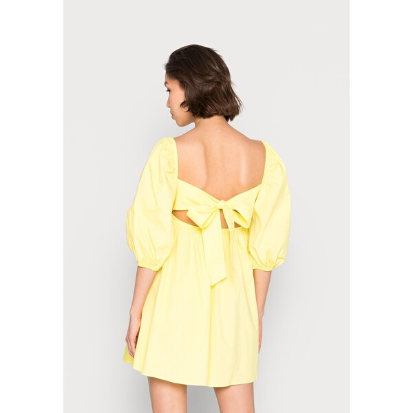 Glamorous TIE BACK BABYDOLL DRESS Sukienka koktajlowa yellow GL921C0T0-E11