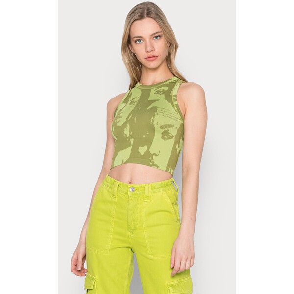 BDG Urban Outfitters OPEN BACK Top green QX721D05X-M11