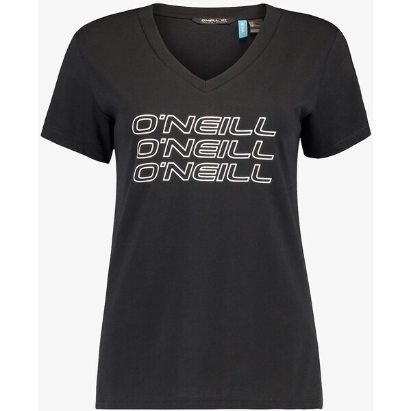 O'Neill TEES S/SLV TRIPLE STACK V-NECK T-shirt z nadrukiem black out ON541D02B-Q11
