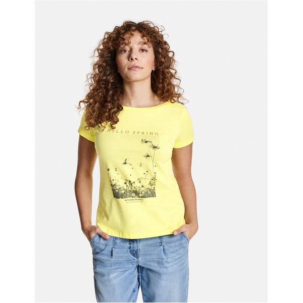 Taifun T-shirt z nadrukiem sunflower gemustert TA021D0BK-E11