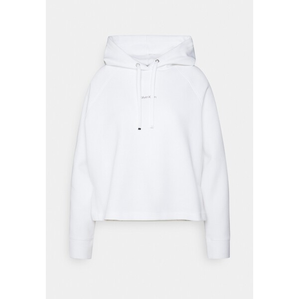 Calvin Klein HOODIE Bluza z kapturem bright white 6CA21J026-A11