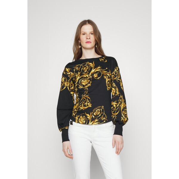 Versace Jeans Couture GARLAND Bluzka z długim rękawem black VEI21D061-Q11