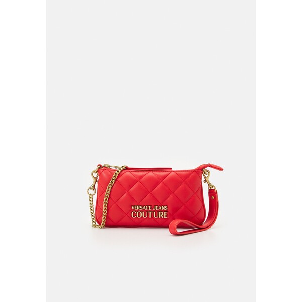 Versace Jeans Couture QUILTED NAPPA CHAIN WALLET Torba na ramię poppy rosso VEI51H0B7-G11