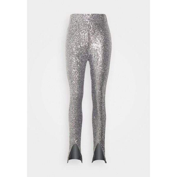 4th & Reckless ANNETTE Legginsy silver-coloured 4T021A02P-D11