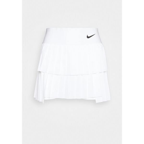 Nike Performance SKIRT PLEATED Spódnica sportowa white/black N1241M03H-A11
