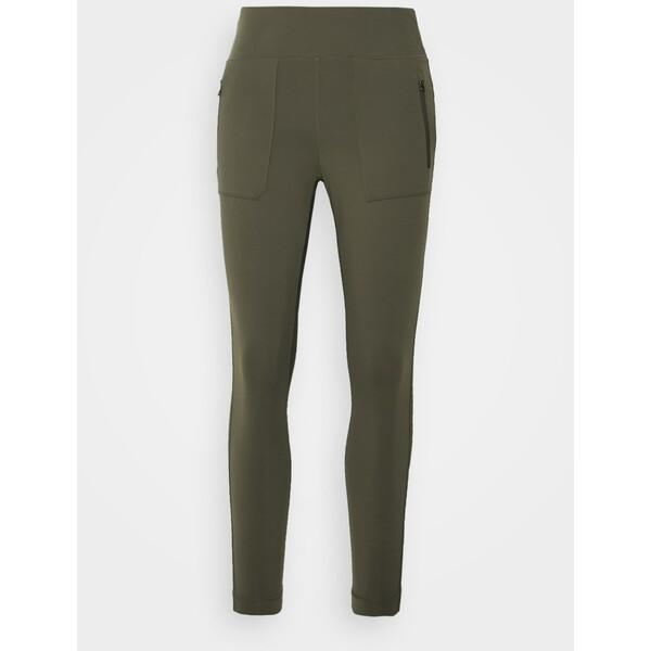The North Face PARAMOUNT HYBRID HIGH RISE Legginsy new taupe green TH341E05I-M11
