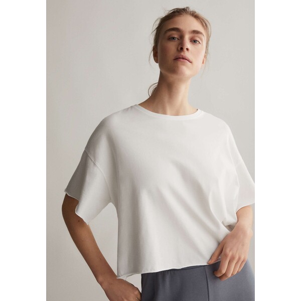 OYSHO ECOLOGICALLY GROWN T-shirt basic white OY221D006-A11