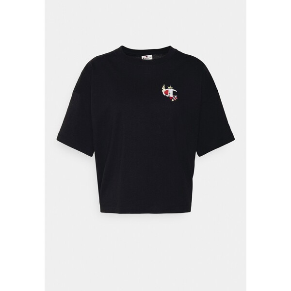 Champion Rochester CREWNECK T-shirt z nadrukiem black C4A21D015-Q11