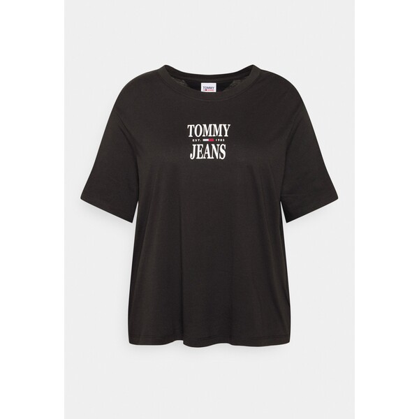 Tommy Jeans Curve ESSENTIAL LOGO T-shirt z nadrukiem black T2C21D00R-Q11