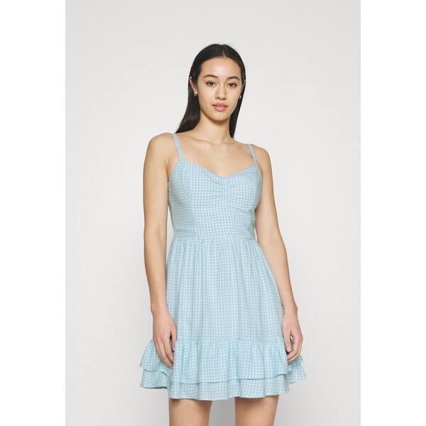 Hollister Co. BARE SHORT DRESS Sukienka letnia light blue H0421C03X-M11