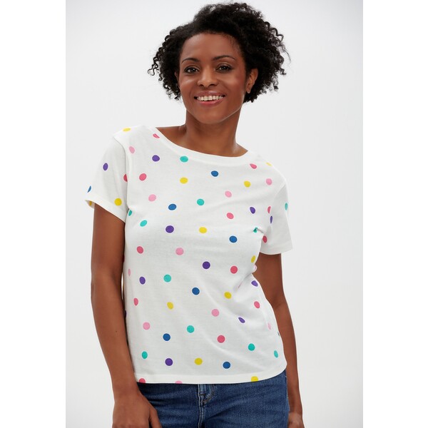 Sugarhill Brighton T-shirt z nadrukiem off- white SUP21D01D-A11