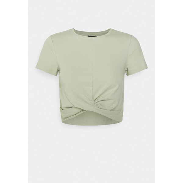 Even&Odd Petite T-shirt basic light green EVF21D03M-M11