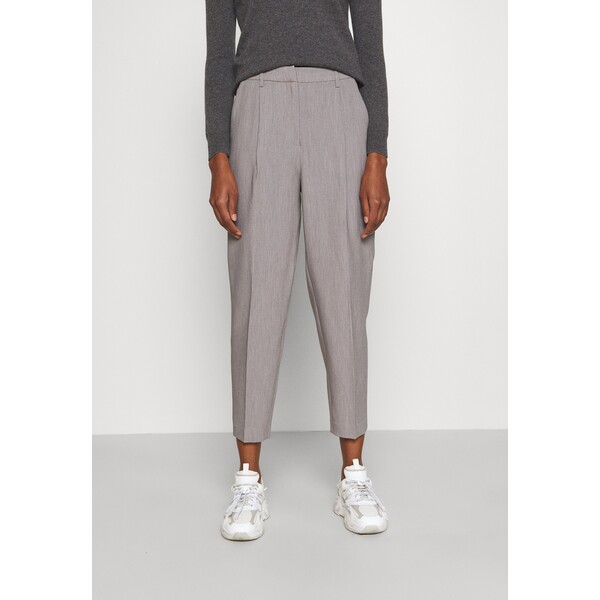 Bruuns Bazaar CINDYSUS DAGNY PANTS Spodnie materiałowe grey melange BR321A024-C12