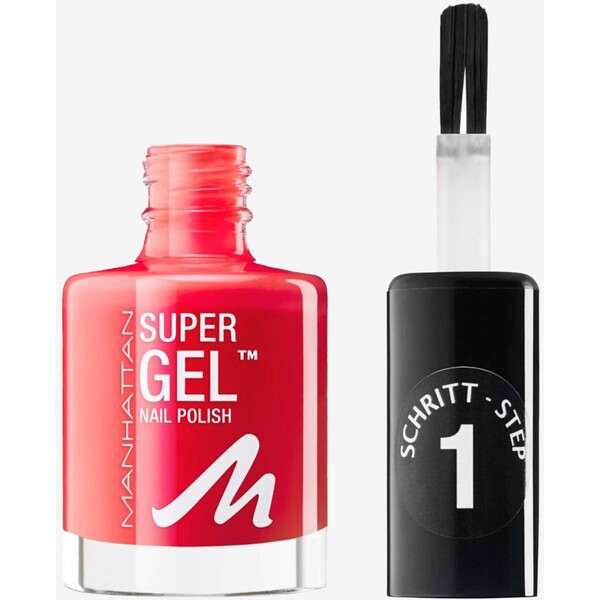 Manhattan Cosmetics SUPER GEL NAIL POLISH Lakier do paznokci 625 devious red M5H31F001-G11