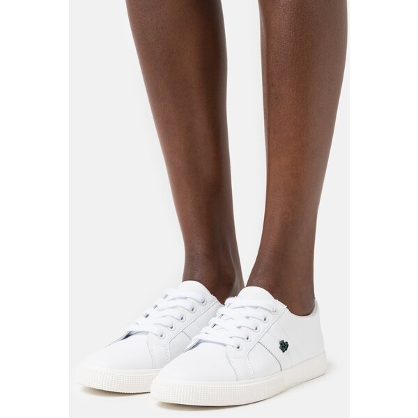 Lauren Ralph Lauren JANSON II ACTION LEATHER SNEAKER Sneakersy niskie real white/college green L4211A05Y-A11