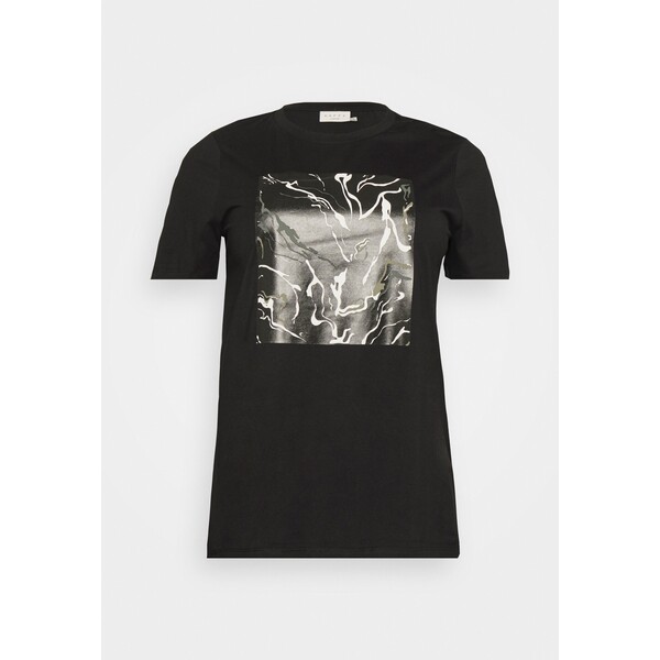 Kaffe Curve MABELLA T-shirt z nadrukiem black KAN21D018-Q11