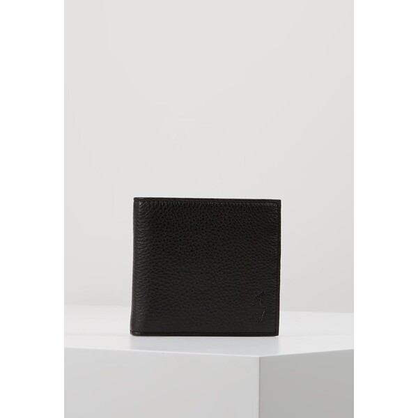 Polo Ralph Lauren COIN-POCKET LEATHER WALLET Portfel black PO252F007-Q11