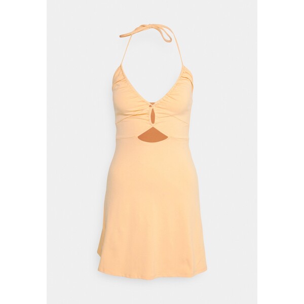 Hollister Co. FRONT CUTOUT DRESS Sukienka z dżerseju orange H0421C05O-H11