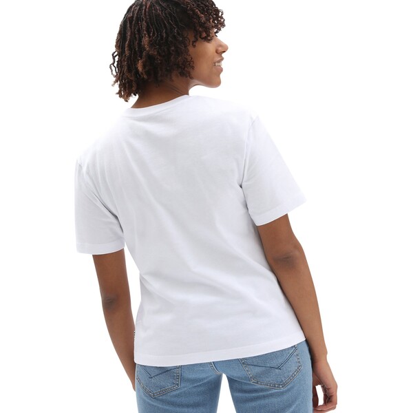 Vans WM CLASSIC PATCH POCKET T-shirt z nadrukiem white VA221D0CT-A11