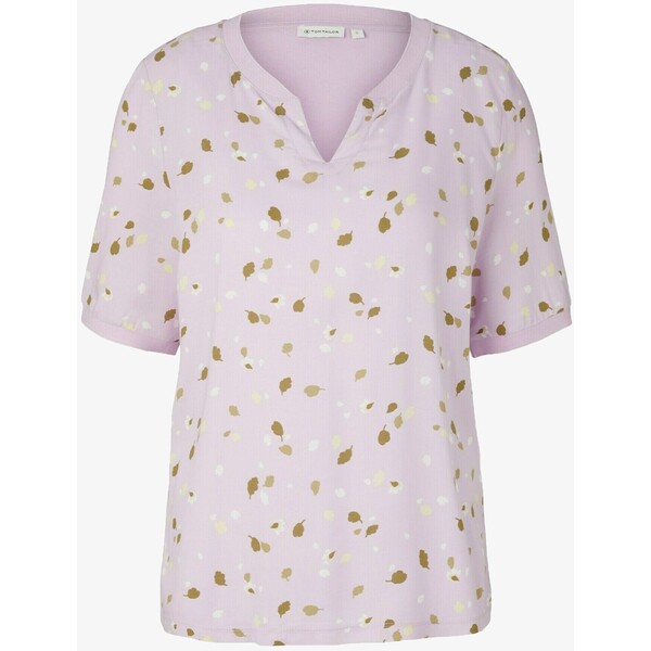 TOM TAILOR T-shirt z nadrukiem lilac small floral design TO221D1CS-I11