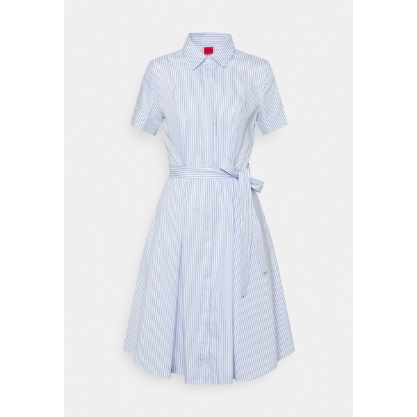 HUGO KEKALIANA Sukienka koszulowa light blue/white HU721C0JL-K11