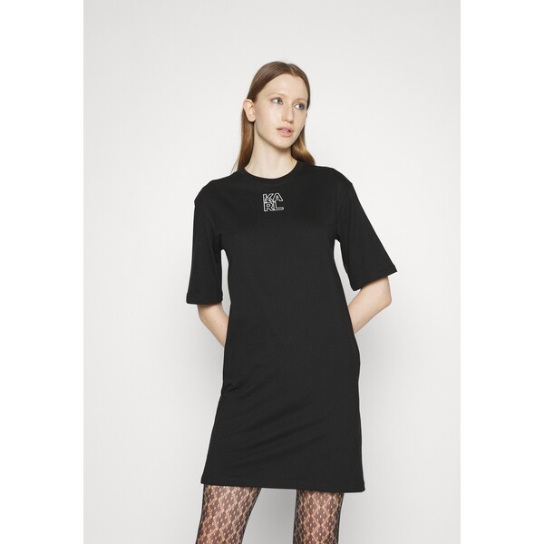 KARL LAGERFELD ATHLEISURE DRESS Sukienka z dżerseju black K4821C04Z-Q11
