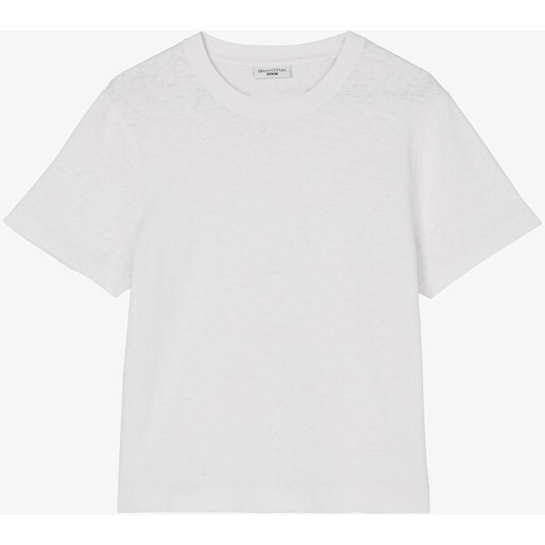 Marc O'Polo DENIM CROP OVERSIZE T-shirt basic white OP521D0C2-A11
