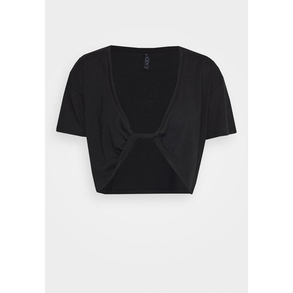 Cotton On Body TWIST FRONT T-shirt z nadrukiem black C1R41D043-Q11