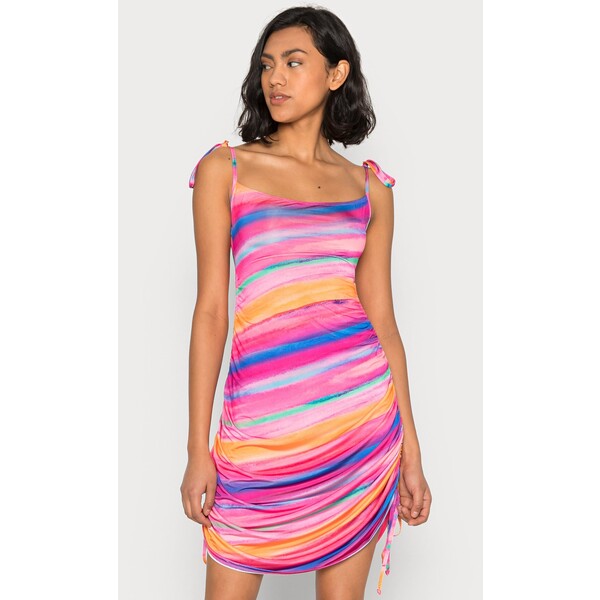 Nly by Nelly DRAPY PRINT DRESS Sukienka letnia multicolored NEG21C0J8-T11