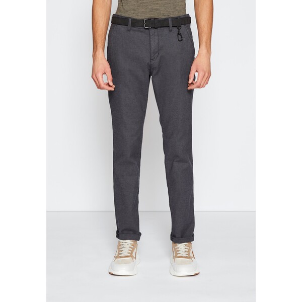 TOM TAILOR DENIM STRUCTURED Chinosy anthracite TO722E055-Q11