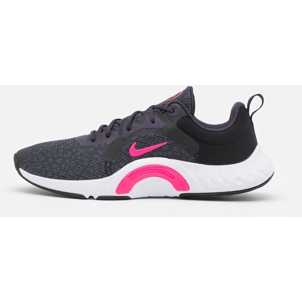 Nike Performance RENEW IN SEASON TR 11 Obuwie treningowe black/hyper pink/cave purple/lilac/white/dark smoke grey N1241A11E-Q12