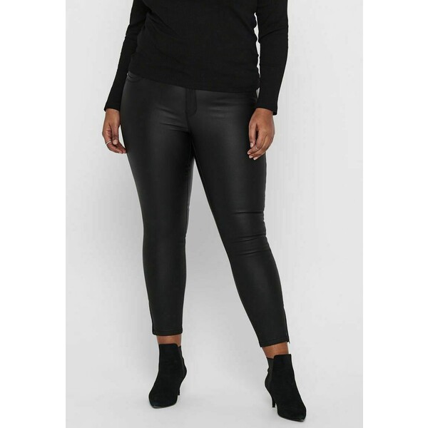 ONLY Carmakoma SKINNY FIT CURVY CARKARLA ETERNAL COATED Jeansy Skinny Fit black ONA21N058-Q11