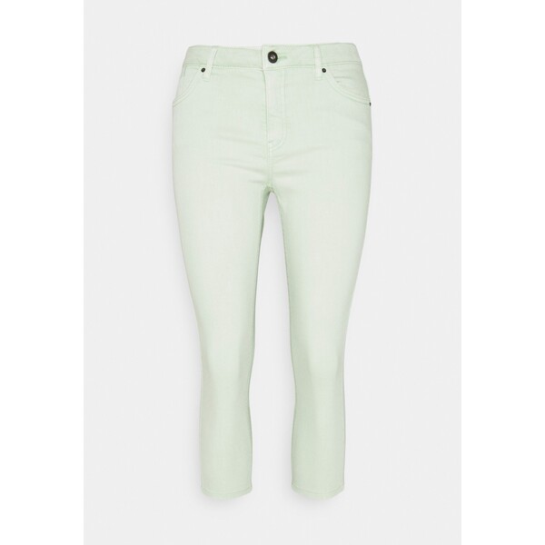 edc by Esprit CAPRI Szorty jeansowe pastel green ED121A0GW-M11