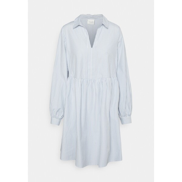 VILA PETITE VITYLLA V NECK SHORT DRESS Sukienka letnia kentucky blue/white VIP21C044-K11