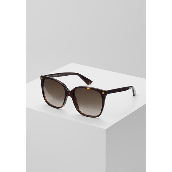 Gucci GG CAT-EYE ROUND ACETATE SUNGLASSES Okulary przeciwsłoneczne havana/brown GU451K00C-O11