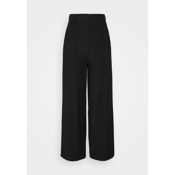 Anna Field Basic wide leg pants Spodnie materiałowe black AN621A05J-Q11