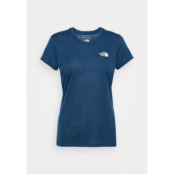 The North Face WOMENS REAXION CREW T-shirt basic monterey blue heather TH341D022-K12