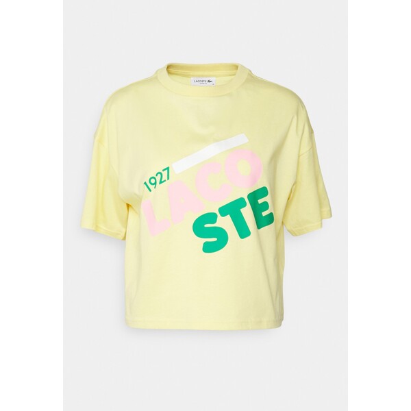 Lacoste T-shirt z nadrukiem napolitan yellow LA221D08O-E11