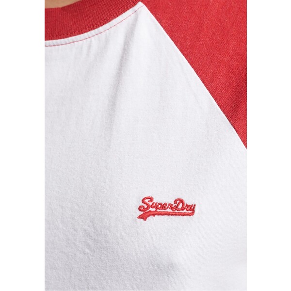 Superdry VINTAGE T-shirt z nadrukiem papaya red marl optic SU221D2A5-G11