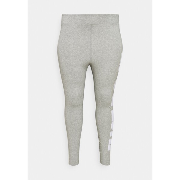 Nike Sportswear PLUS Legginsy grey heather/white NI121A0FN-C11