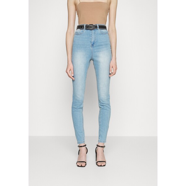 Missguided SINNER HIGHWAISTED CLEAN Jeansy Skinny Fit blue M0Q21N0A9-K11