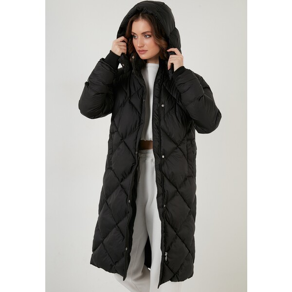 LELA LONG SAKURA Płaszcz zimowy black L6S21U00Q-Q11