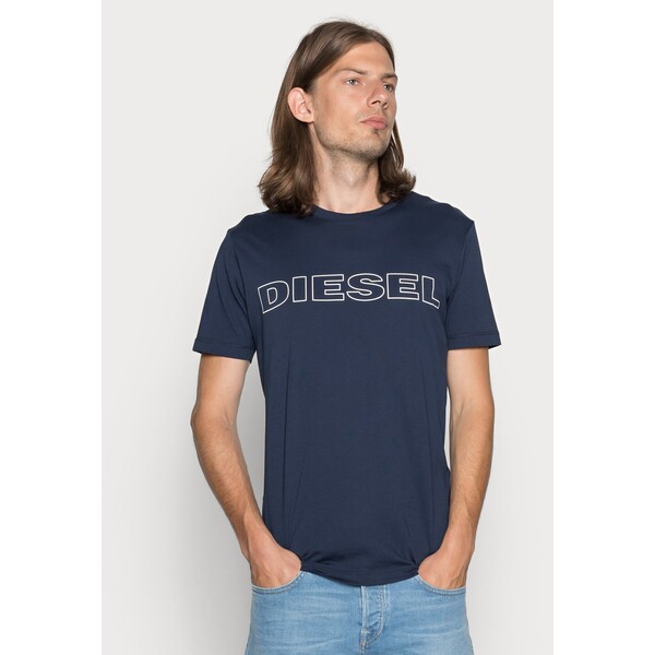 Diesel UMLT-JAKE T-shirt z nadrukiem dark blue DI122O06U-K11