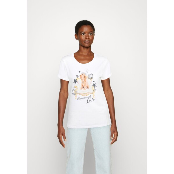 Liu Jo Jeans MODA T-shirt z nadrukiem white L2521D05G-A11